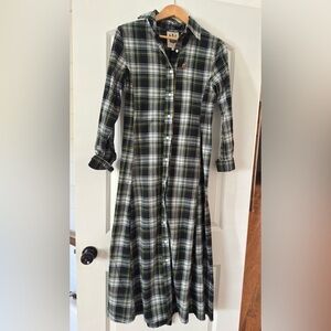 Keil Patrick Plaid Long Sleeve flannel  Dress